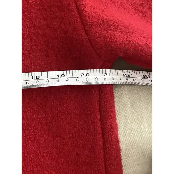 Vintage Pendleton 100% Virgin Wool Red Cardigan Embroidery Women’s Large - Picture 15 of 16